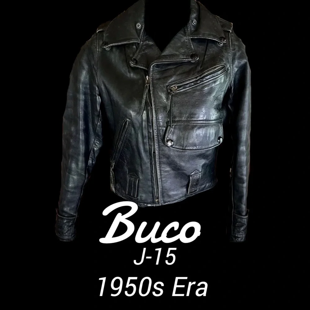 1950s Horsehide Leather Jacket Moto Biker XXS